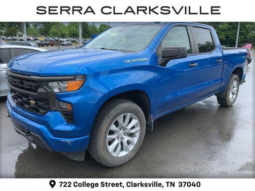 Glacier Blue Metallic 2022 Chevrolet Silverado 1500 Custom