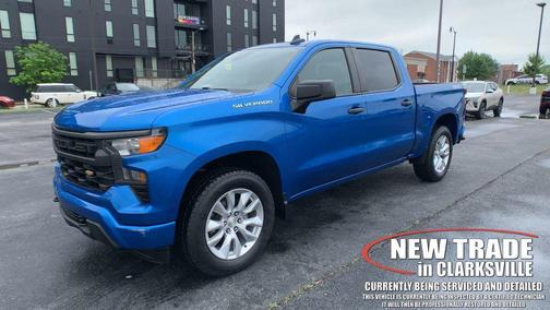 Glacier Blue Metallic 2022 Chevrolet Silverado 1500 Custom