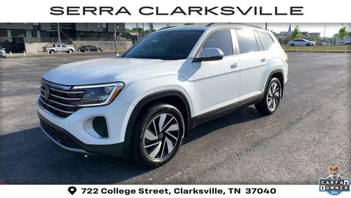 Pure White 2024 Volkswagen Atlas 2.0T SE w/Technology