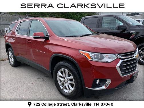 Cajun Red Tintcoat 2019 Chevrolet Traverse LT Cloth