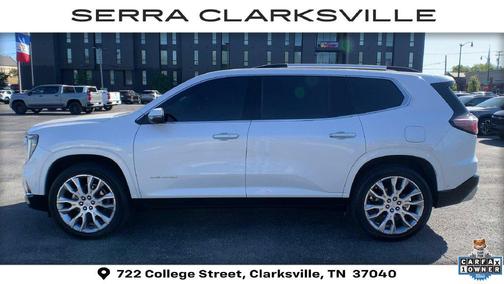White Frost Tricoat 2025 GMC Acadia Denali