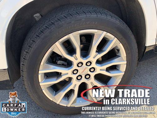 White Frost Tricoat 2025 GMC Acadia Denali