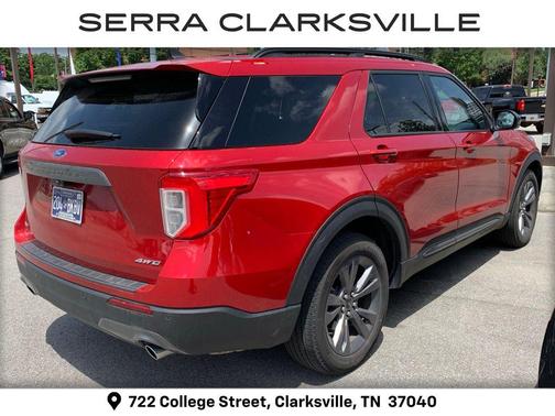 Rapid Red Metallic Tinted Clearcoat 2023 Ford Explorer XLT
