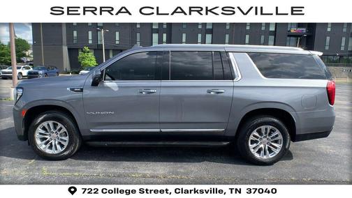Satin Steel Metallic 2021 GMC Yukon XL SLT