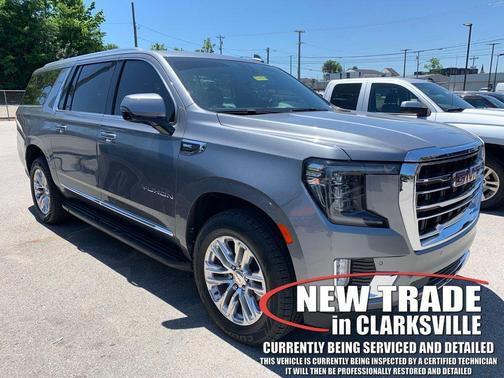 Satin Steel Metallic 2021 GMC Yukon XL SLT
