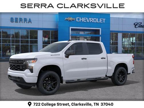 Summit White 2026 Chevrolet Silverado 1500 Custom