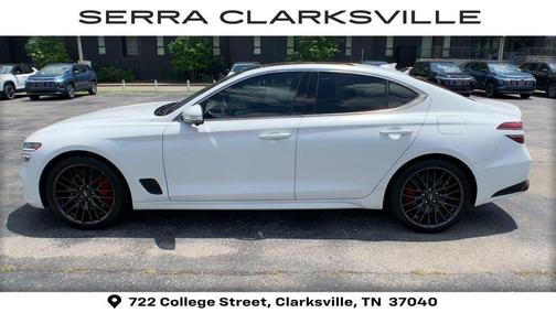 Verbier White 2022 Genesis G70 3.3T RWD Launch Edition