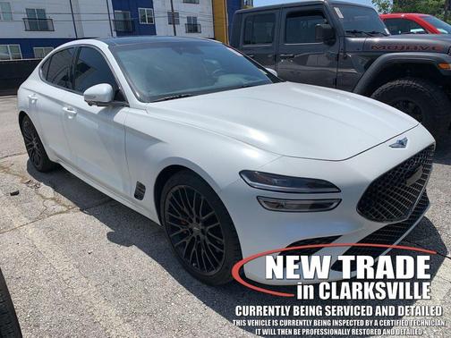 Verbier White 2022 Genesis G70 3.3T RWD Launch Edition