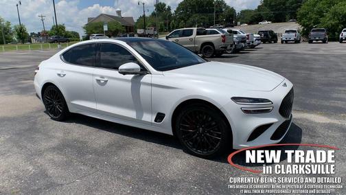 Verbier White 2022 Genesis G70 3.3T RWD Launch Edition