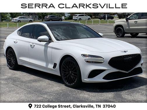 Verbier White 2022 Genesis G70 3.3T RWD Launch Edition