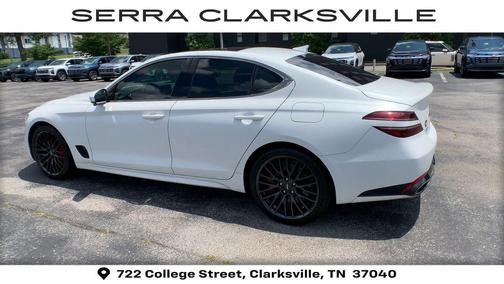 Verbier White 2022 Genesis G70 3.3T RWD Launch Edition