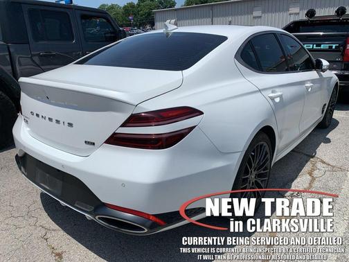Verbier White 2022 Genesis G70 3.3T RWD Launch Edition
