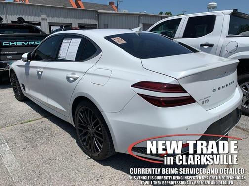 Verbier White 2022 Genesis G70 3.3T RWD Launch Edition