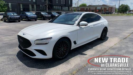 Verbier White 2022 Genesis G70 3.3T RWD Launch Edition