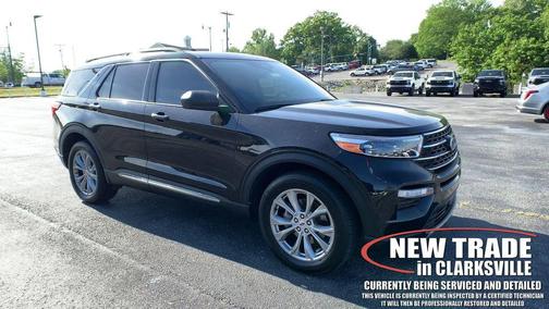 AGATE BLACK METALLIC 2023 Ford Explorer XLT