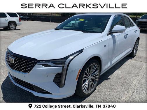 Vibrant White Tricoat 2026 Cadillac CT4 Premium Luxury RWD