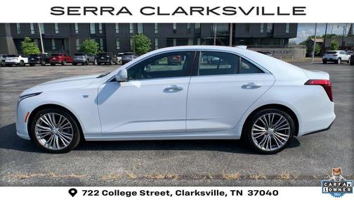 Vibrant White Tricoat 2026 Cadillac CT4 Premium Luxury RWD