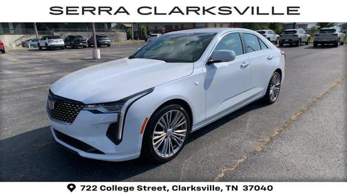 Vibrant White Tricoat 2026 Cadillac CT4 Premium Luxury RWD