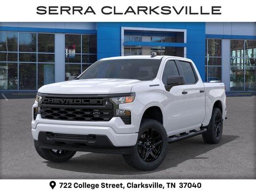 Summit White 2026 Chevrolet Silverado 1500 Custom