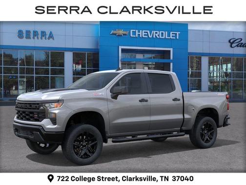 Sterling Gray Metallic 2026 Chevrolet Silverado 1500 Custom Trail Boss