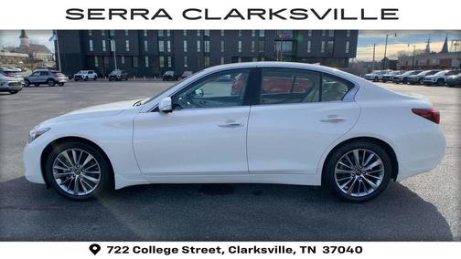 Majestic White 2022 INFINITI Q50 3.0t LUXE