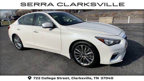 Majestic White 2022 INFINITI Q50 3.0t LUXE