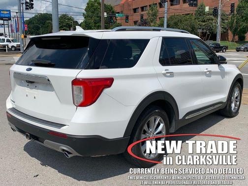 Star White Metallic Tri-Coat 2021 Ford Explorer Limited