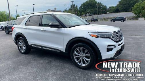 Star White Metallic Tri-Coat 2021 Ford Explorer Limited