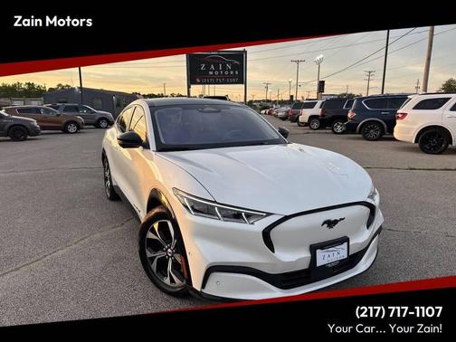 Star White Metallic Tri-Coat 2021 Ford Mustang Mach-E Premium