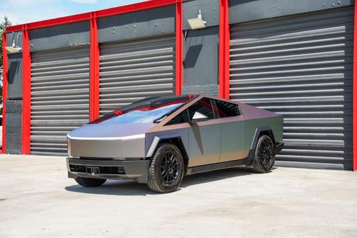 Silver 2024 Tesla Cybertruck Cyberbeast