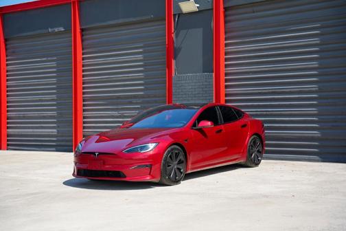 Red 2024 Tesla Model S Plaid