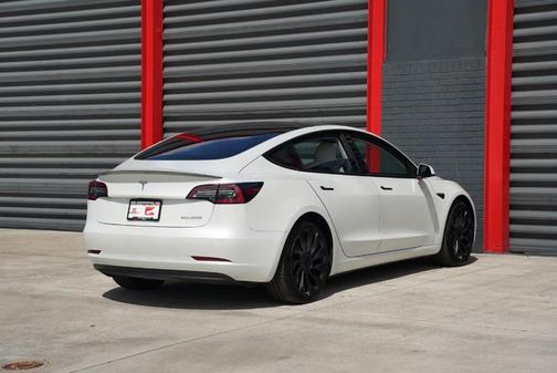 White 2021 Tesla Model 3 Performance