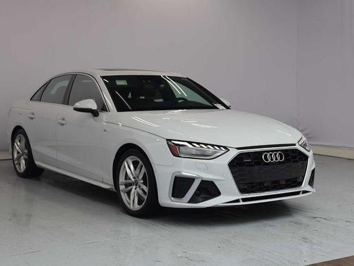 Glacier White Metallic 2023 Audi A4 45 S line Prestige