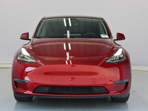 Red 2024 Tesla Model Y Long Range