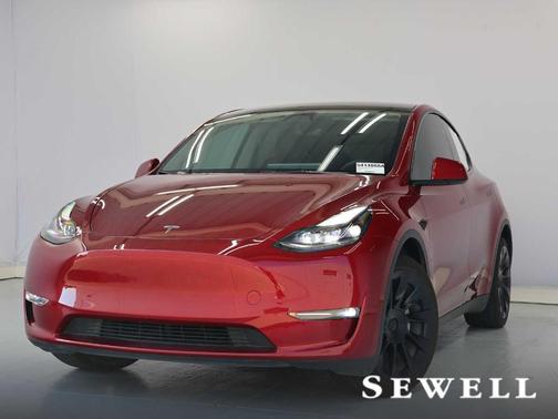 Red 2024 Tesla Model Y Long Range