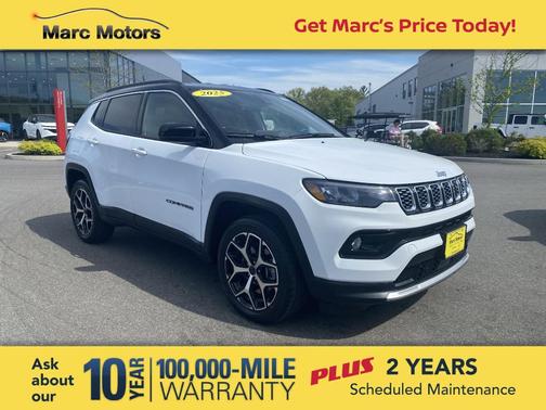 Bright White 2025 Jeep Compass Limited