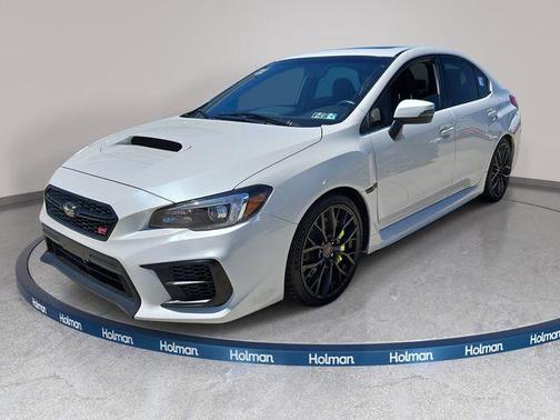 Crystal White Pearl 2020 Subaru WRX STI Limited w/Lip