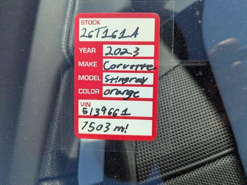 2023 Chevrolet Corvette Stingray w/3LT