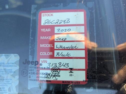 2020 Jeep Wrangler Unlimited Sport