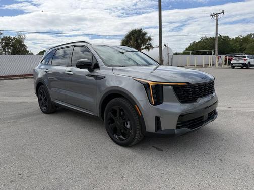 Steel Gray 2026 Kia Sorento Hybrid X-LINE SX PRESTIGE
