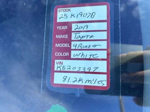 2019 Toyota 4Runner Sport