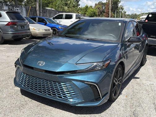 Midnight Black Metallic 2025 Toyota Camry XSE