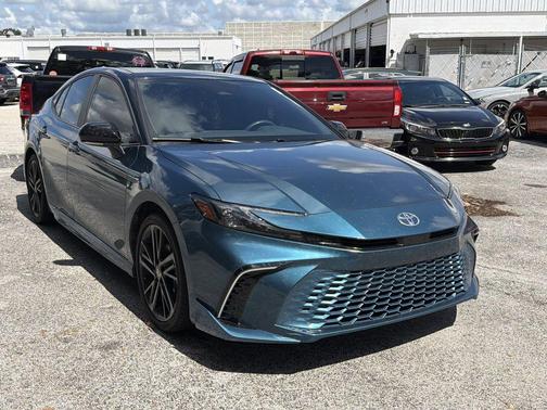 Midnight Black Metallic 2025 Toyota Camry XSE