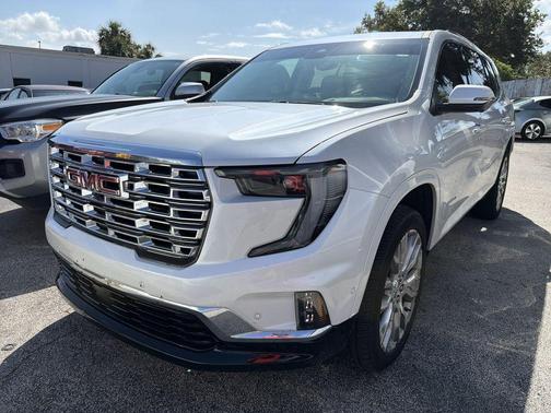 White Frost Tri-Coat 2025 GMC Acadia Denali