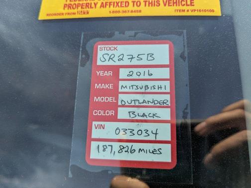 2016 Mitsubishi Outlander ES