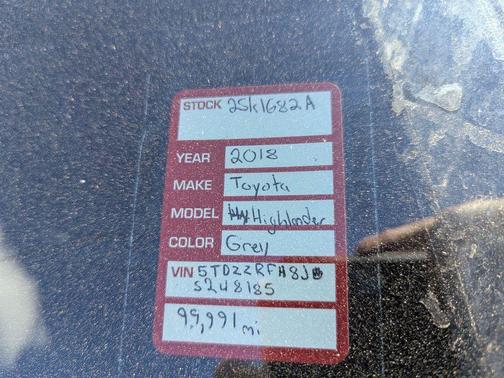 2018 Toyota Highlander 