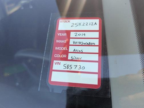 2019 Volkswagen Atlas 2.0T S