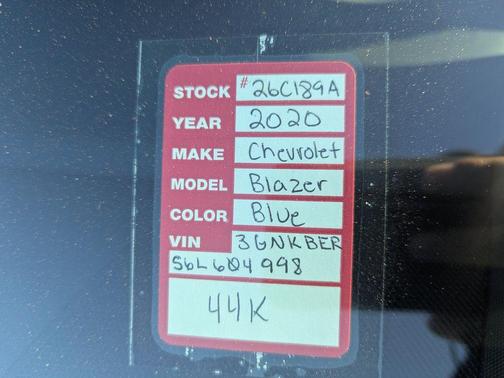 2020 Chevrolet Blazer RS