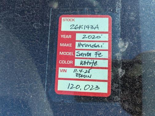 2020 Hyundai SANTA FE 2.4 SE