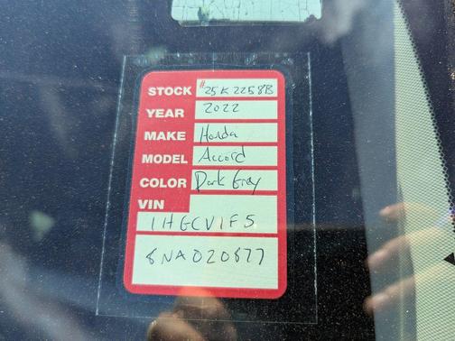 2022 Honda Accord EX-L